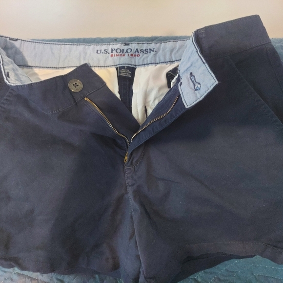 U.S.‎ Polo Assn. Womens Navy Blue Shorts Size 9 - Picture 2 of 7